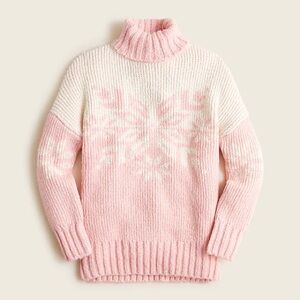 J.Crew Snowflake turtleneck sweater